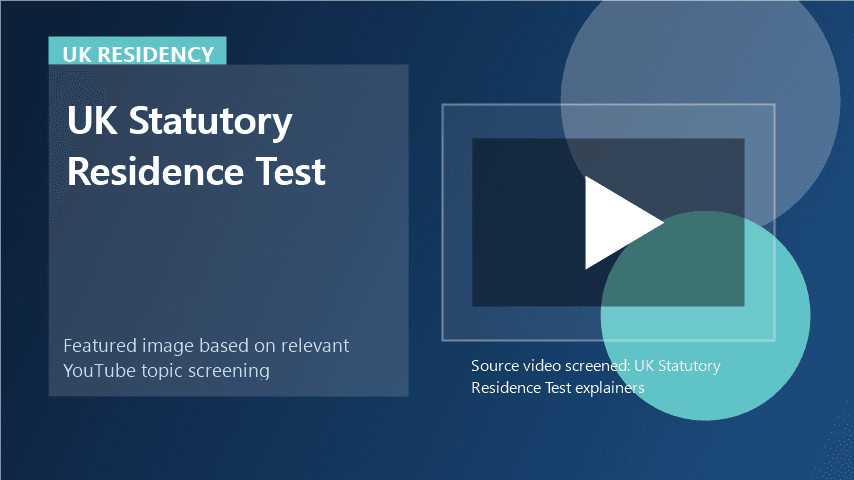 UK Statutory Residence Test featured image